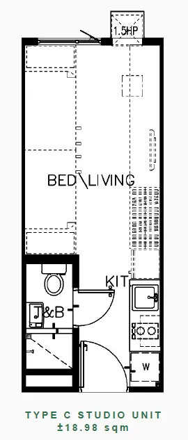 https://www.manilacondohub-smdc.com/images/properties/green-2/unit-layouts/03 - GREEN 2 - Type C Studio Unit (+18.98sqm).webp